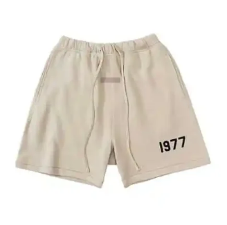 Essentials 8th Collection 1977 Flocking Letter Shorts Apricot