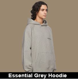 essentials grey hoodie